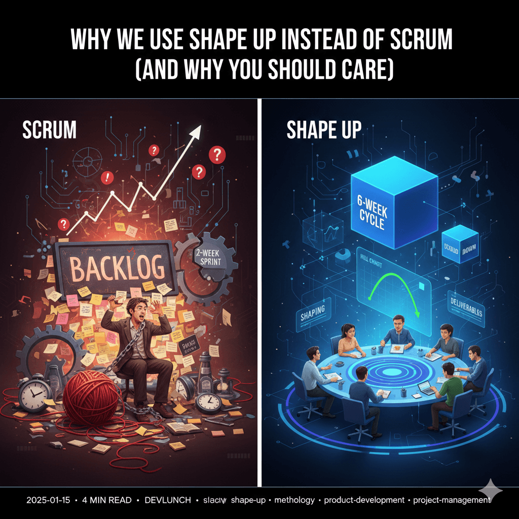Why We Use Shape Up Instead of Scrum (And Why You Should Care)