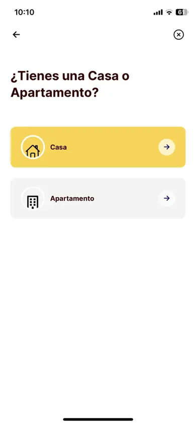 Onboarding: house or apartment