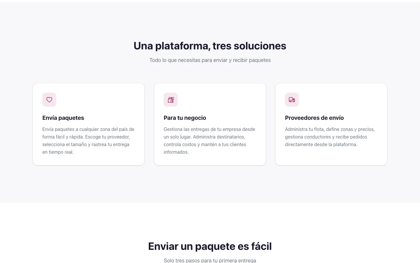 EntregaDO: one platform, three solutions for senders, businesses and delivery companies
